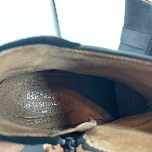 MTNY originals 1967 black leather ankle heel boots made in Spain Sz 39 - Picture 2 of 8